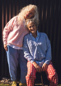Balloon Pant - Hand Drawn Check Burnt Orange