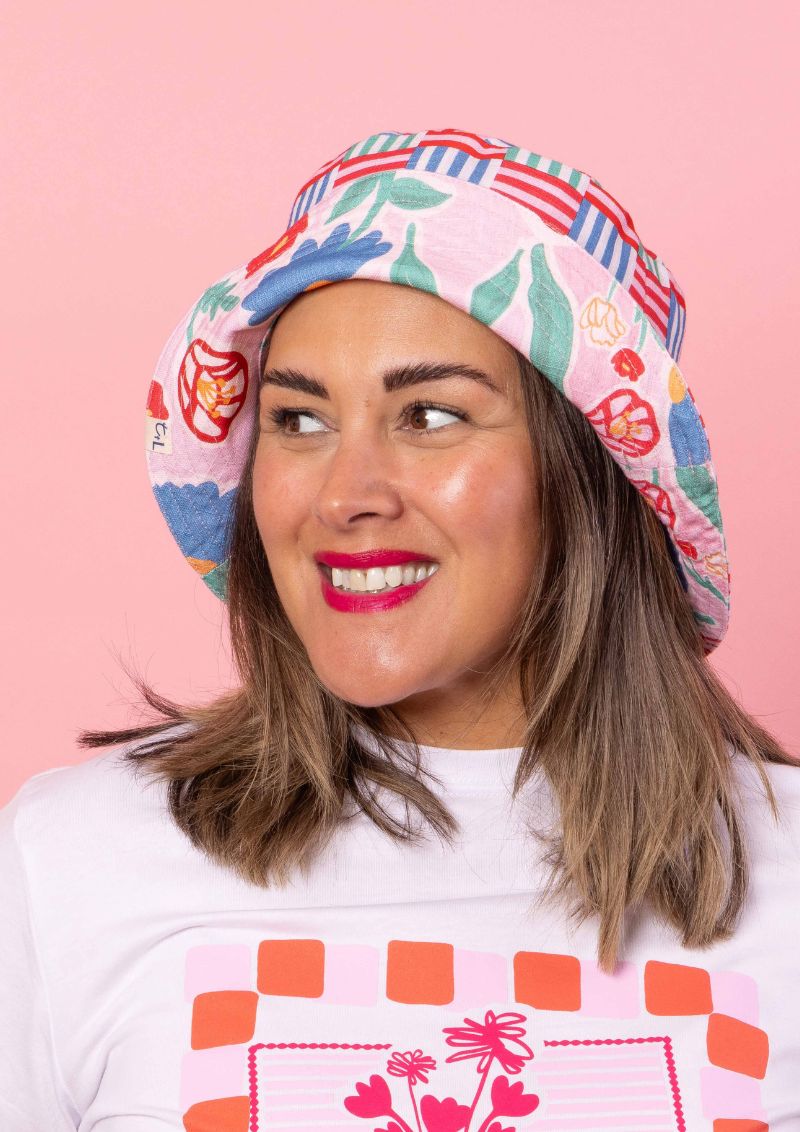 Bucket Hat - Euni Pink / Nice Splice Fresh