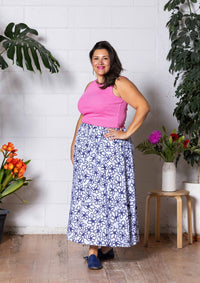 Bowie Skirt - Bloom Blue