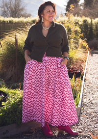 Bowie skirt - Raspberry Ziggy