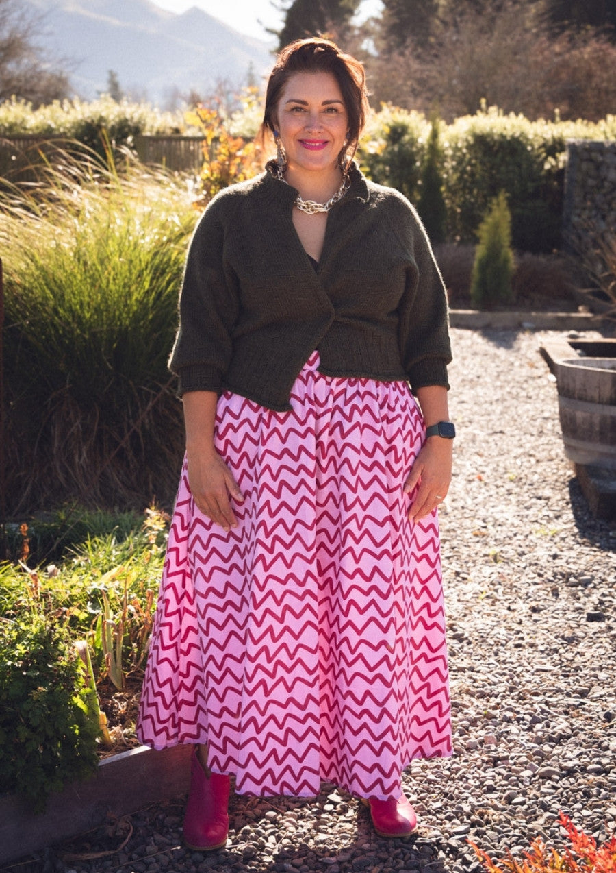 Bowie skirt - Raspberry Ziggy