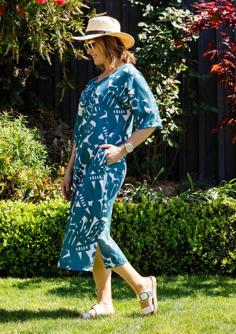 Belo Reversible Dress - New Muse Ocean