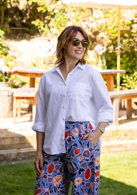 Solace Wide Leg Pant - Euni Blue