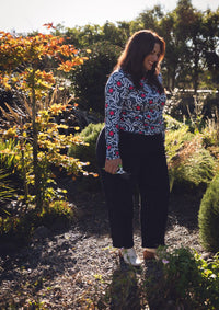 Roller Turtleneck - Fleur Forest Green