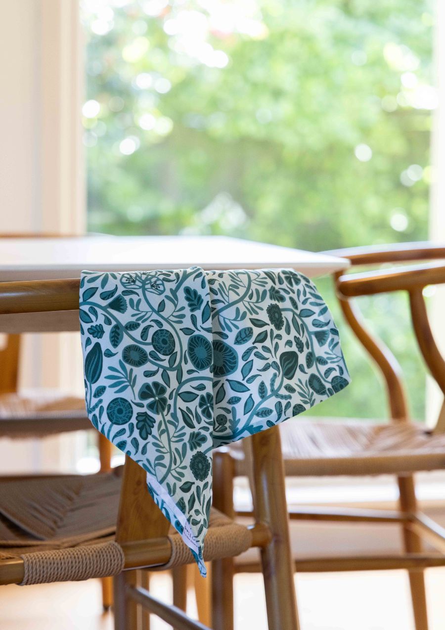 Nouveau Green Cotton Linen Napkins