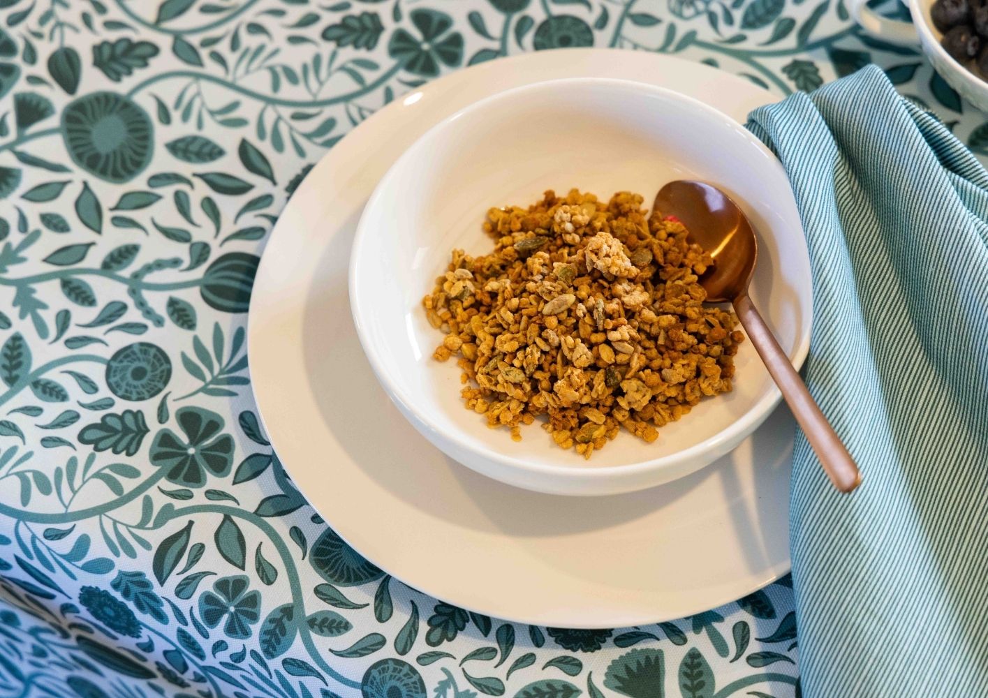 Thin Pin Green Cotton Linen Napkins