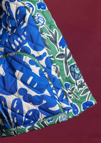 Quilted Jacket - Euni Green / New Muse Blue