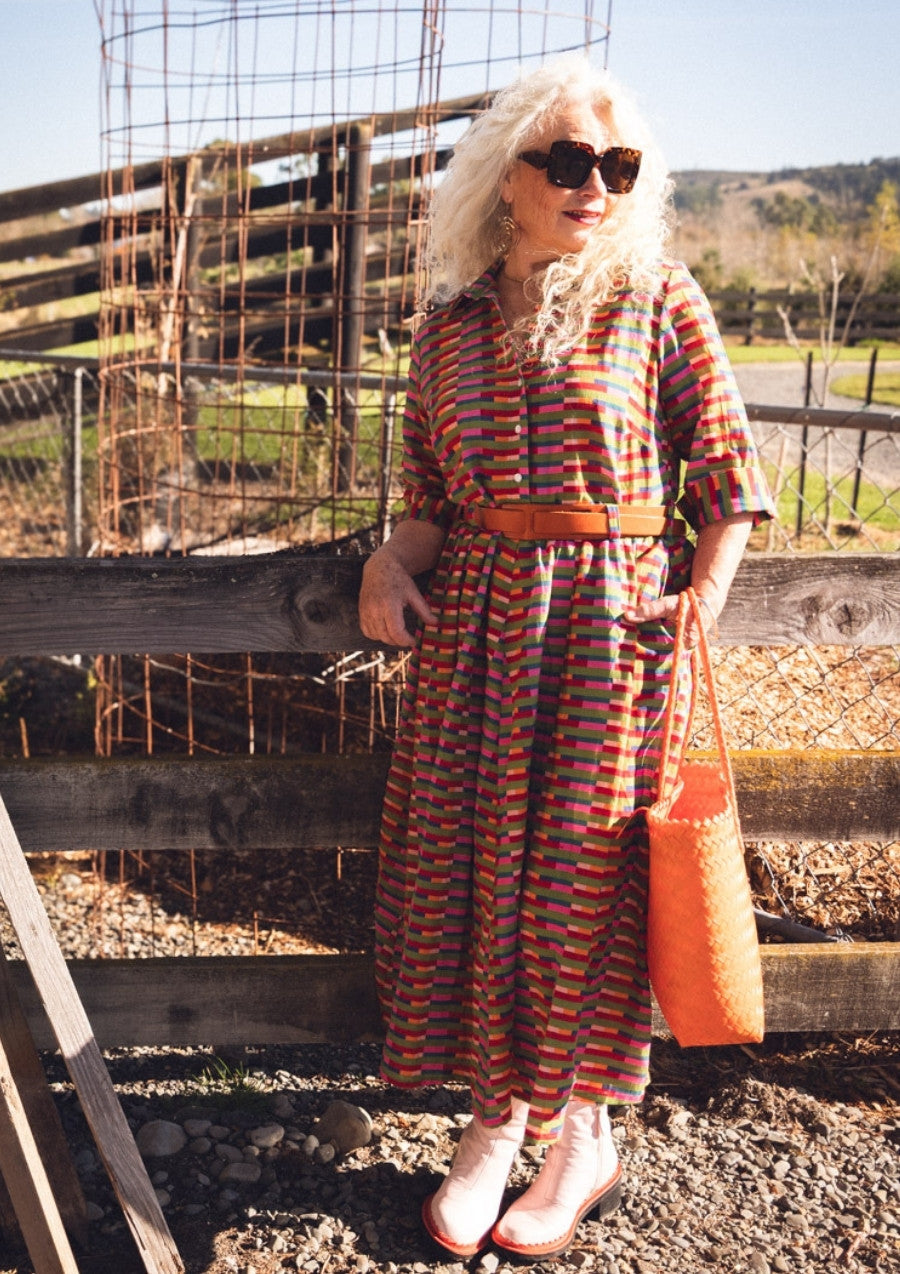 Peta Shirt Dress - Long Lines Retro