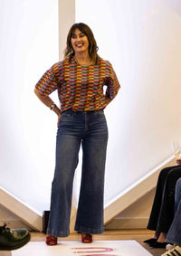 Lisso Boxy Top - Long Lines Retro