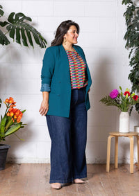 Lisso Boxy Top - Long Lines Retro