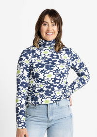 Roller Turtleneck - Bouquet Navy