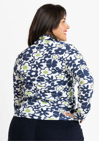 Roller Turtleneck - Bouquet Navy