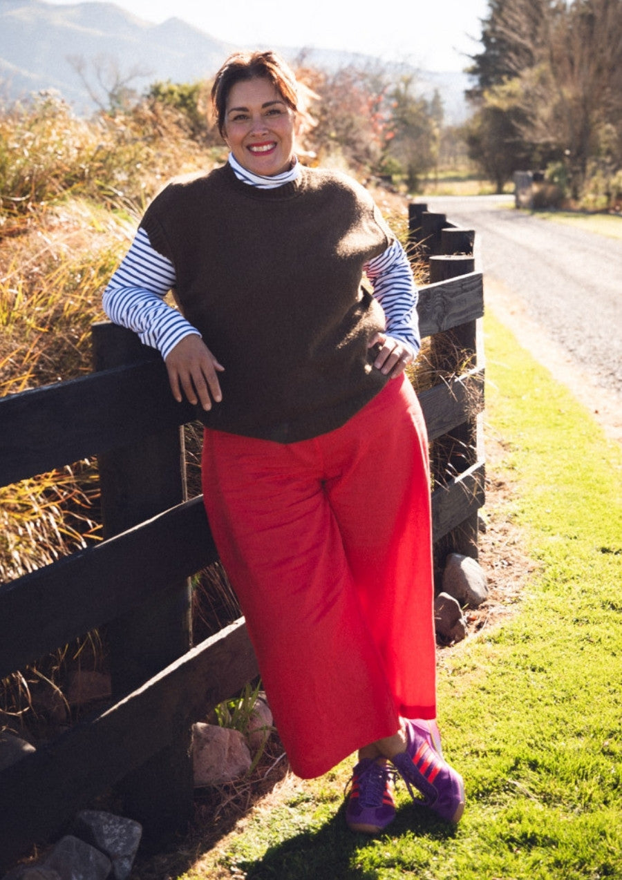 Roller Turtleneck - Navy Stripe