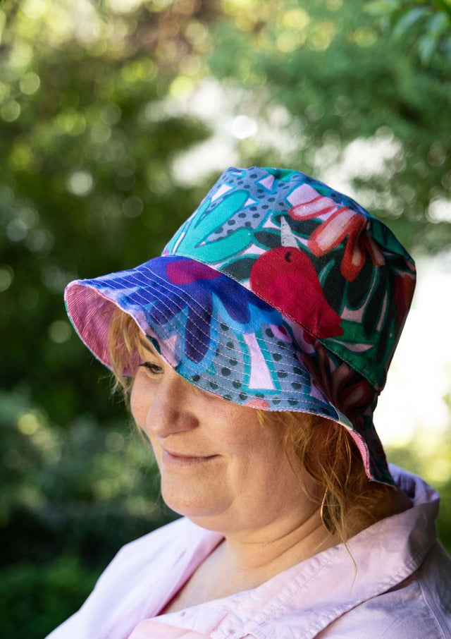 Bucket Hat - Wilderness Pink / Thin Pin Bubblegum