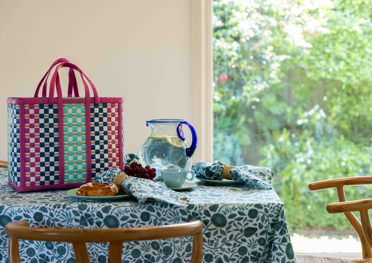 Nouveau Green Cotton Linen Napkins