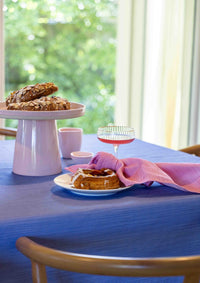 Thin Pin Bubblegum Cotton Linen Napkins