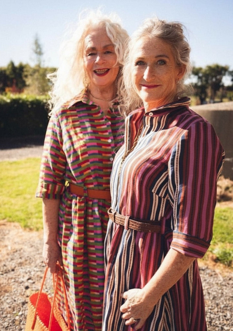 Peta Shirt Dress - Long Lines Retro