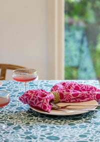 Nouveau Pink Cotton Line Napkins