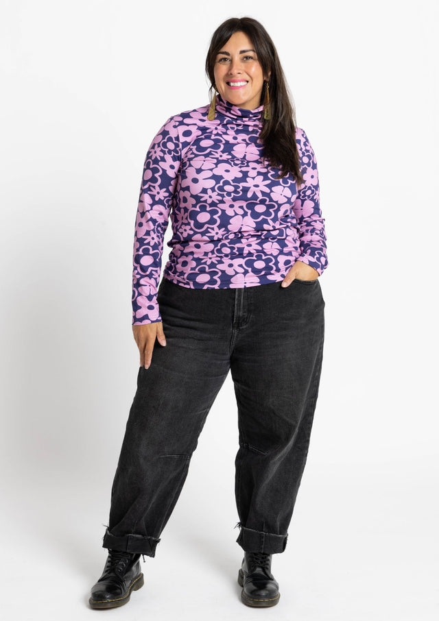 Roller Turtleneck - Bouquet Rose