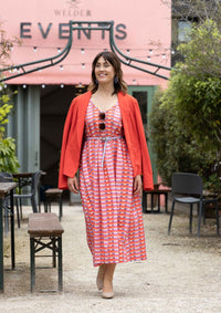 Reverie Reversible Dress - Long Lines Peaches