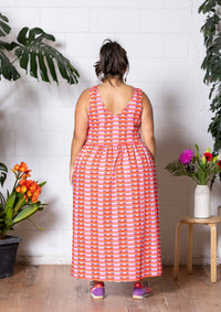 Reverie Reversible Dress - Long Lines Peaches