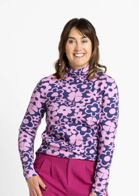 Roller Turtleneck - Bouquet Rose