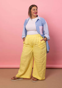 Solace Wide Leg Pant - Lemonade
