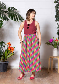 Bowie Skirt - Long Lines Retro