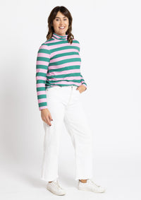 Roller Turtleneck - Shamrock & Rose Lighter Weight