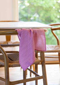 Thin Pin Bubblegum Cotton Linen Napkins