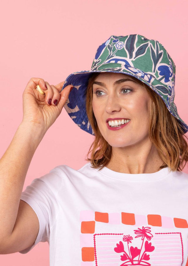 Bucket Hat - Euni Green / New Muse Blue