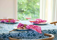 Nouveau Green Cotton Linen Tablecloth