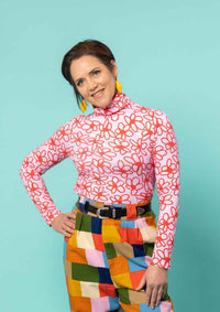 Roller turtleneck - Bloom Scarlet