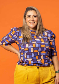 Power Puff Top - Belladonna